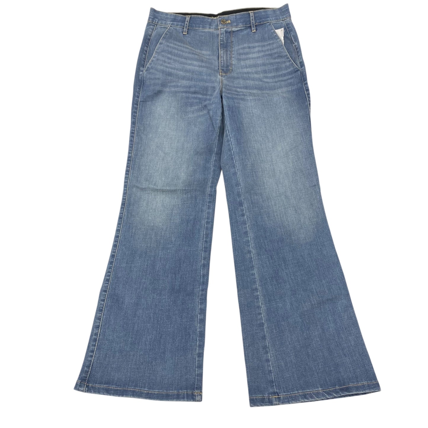 Jeans Wide Leg By White House Black Market In Blue Denim, Size:8