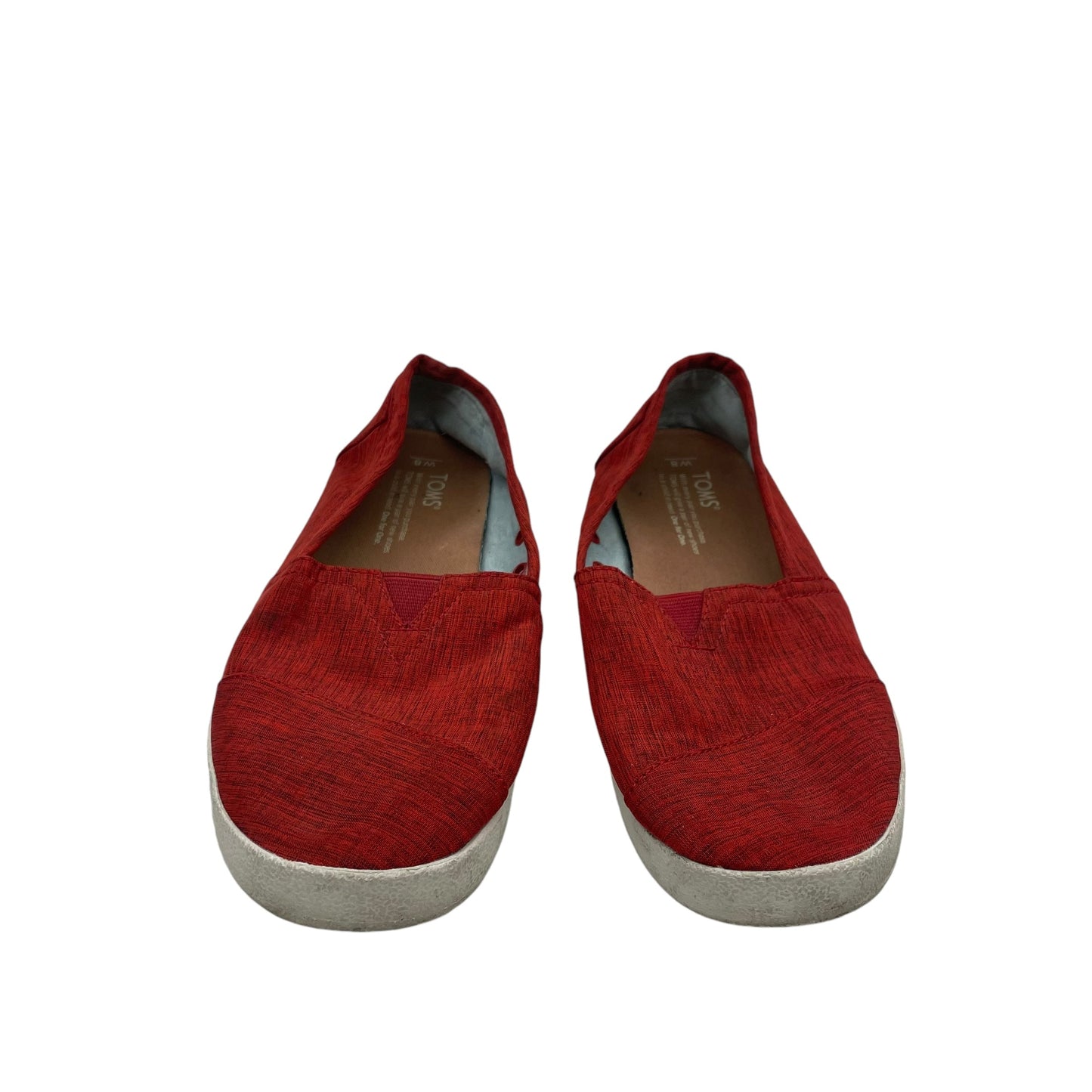 Shoes Flats By Toms In Red, Size:8