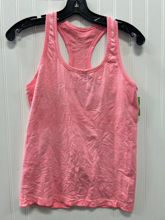 Athletic Tank Top By Lululemon In Pink, Size:L