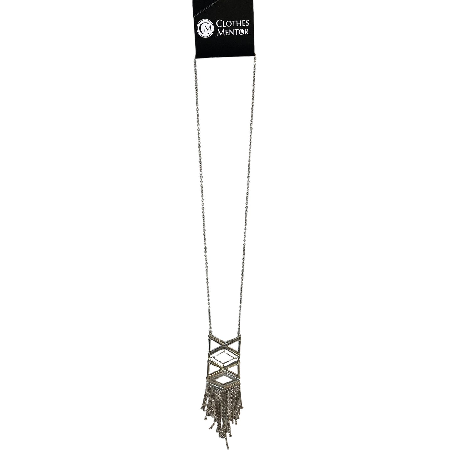 Necklace Lariat & Y-Drop In Silver