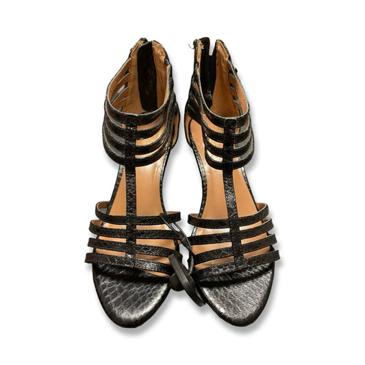 Sandals Heels Block By Aerosoles In Black, Size:6
