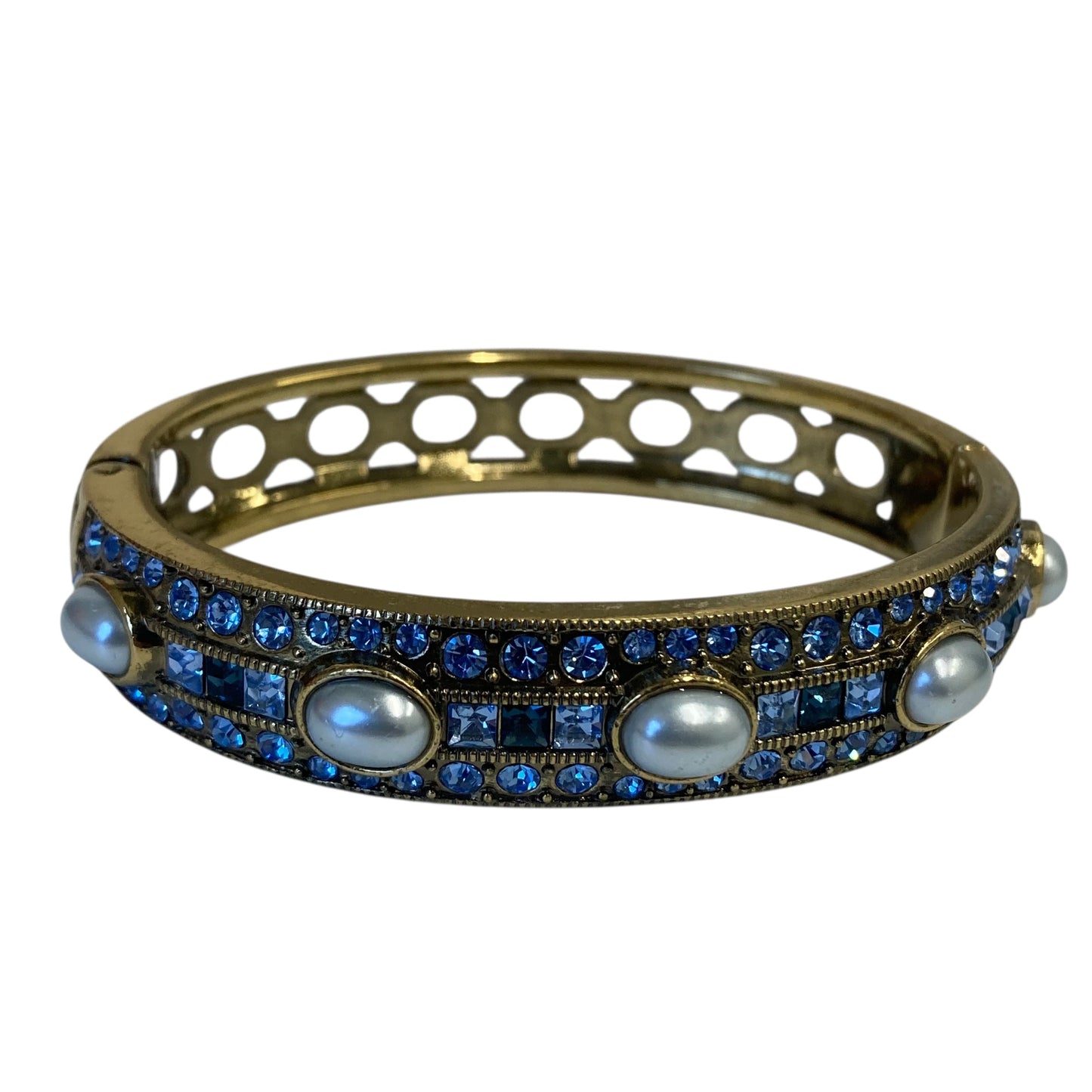 Bracelet Bangle In Blue & Gold