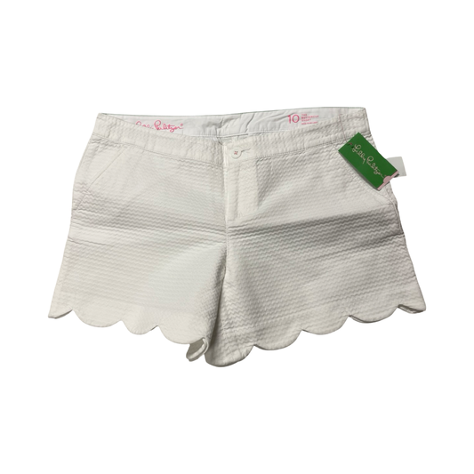 Shorts Designer By Lilly Pulitzer In White, Size:10