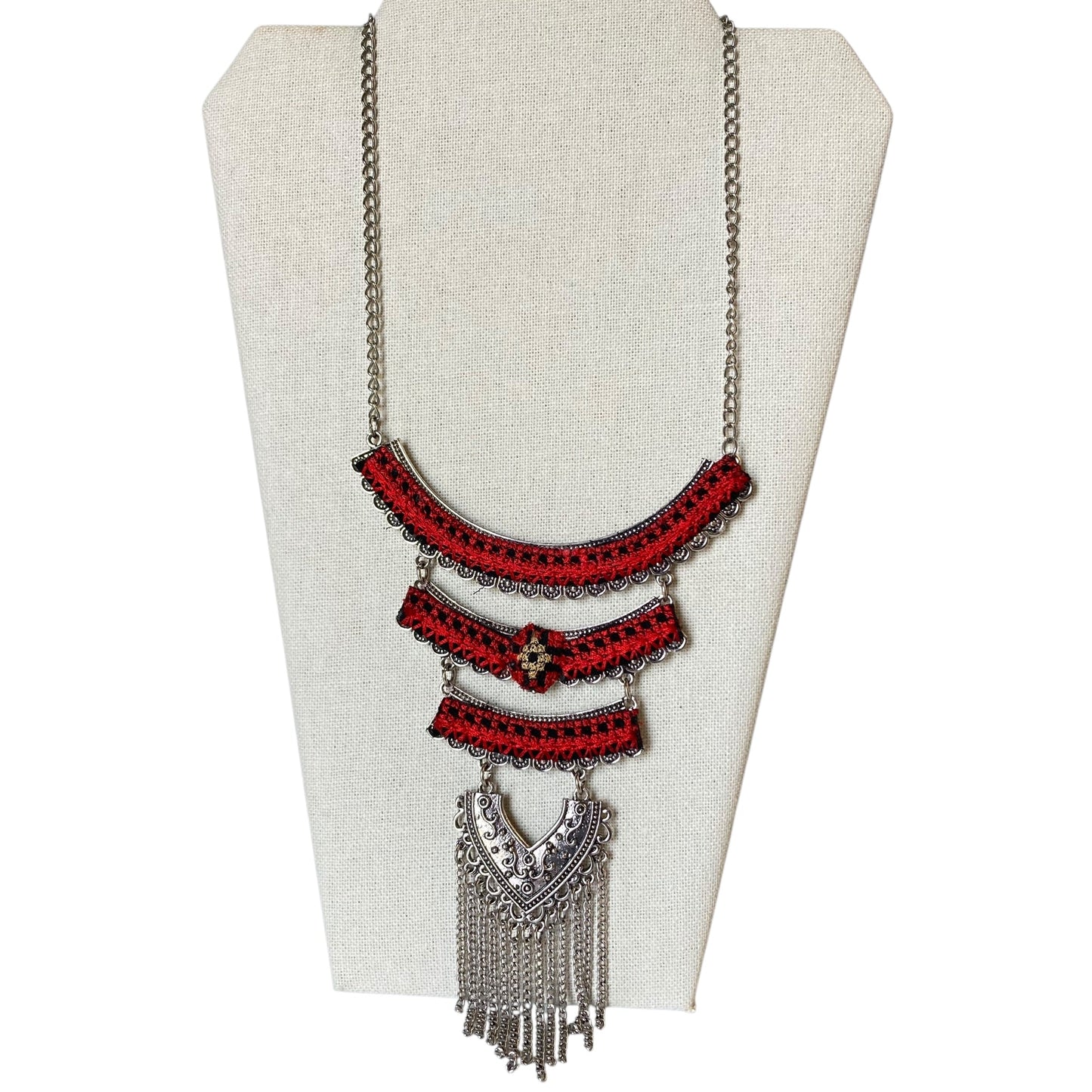 Necklace Statement In Silver