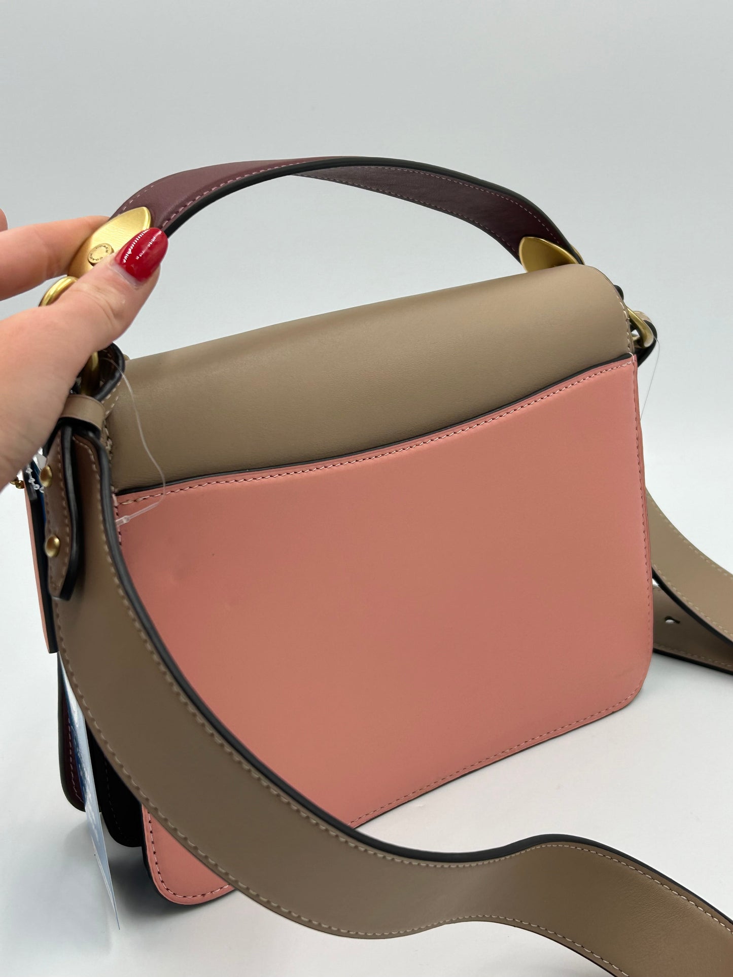 New! Coach Colorblock Beat Designer Saddle Bag