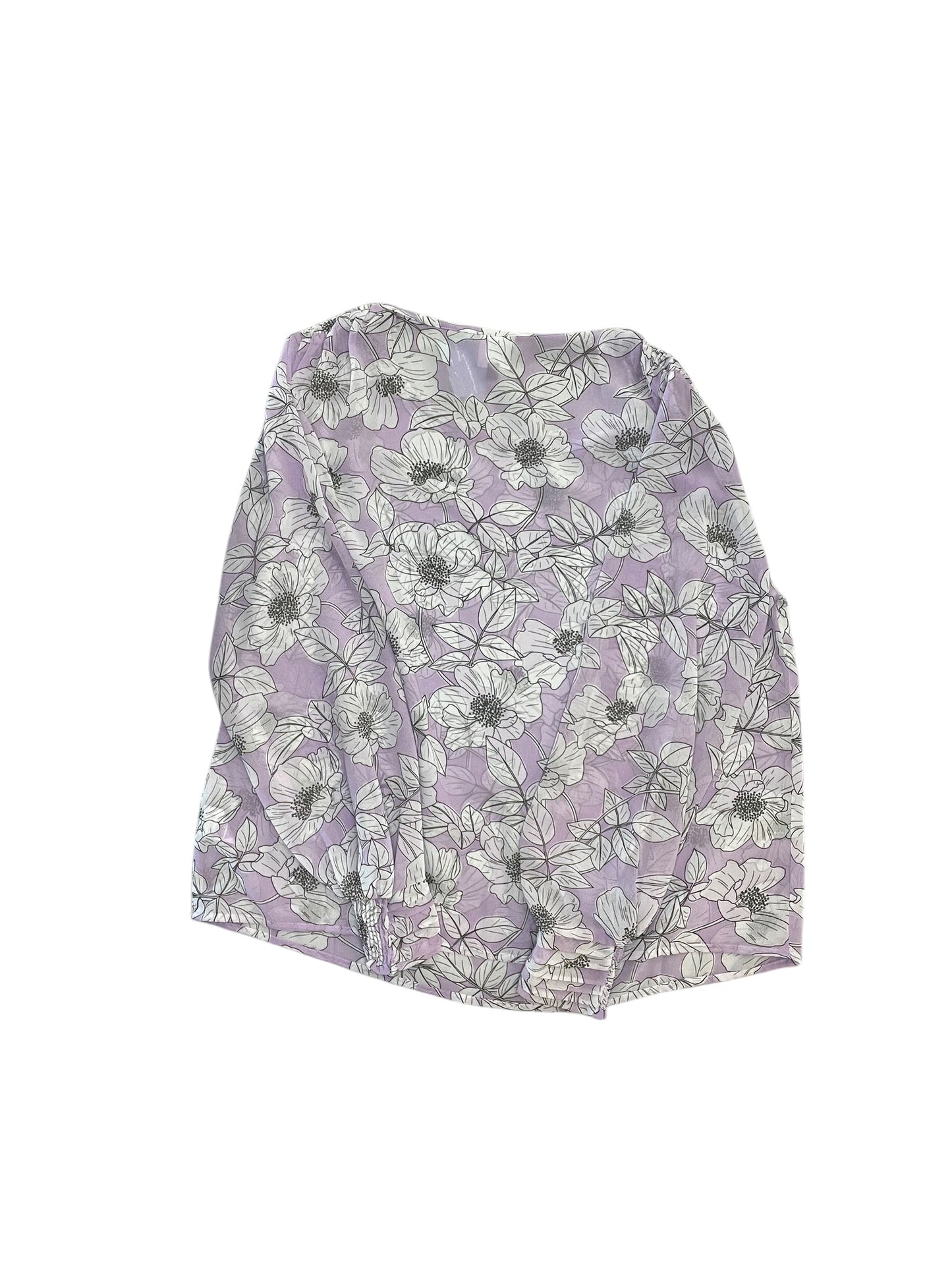 Blouse Ls By Cabi In Floral Print, Size:M