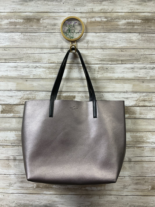 Handbag Designer By Kate Spade In Silver, Size:Large