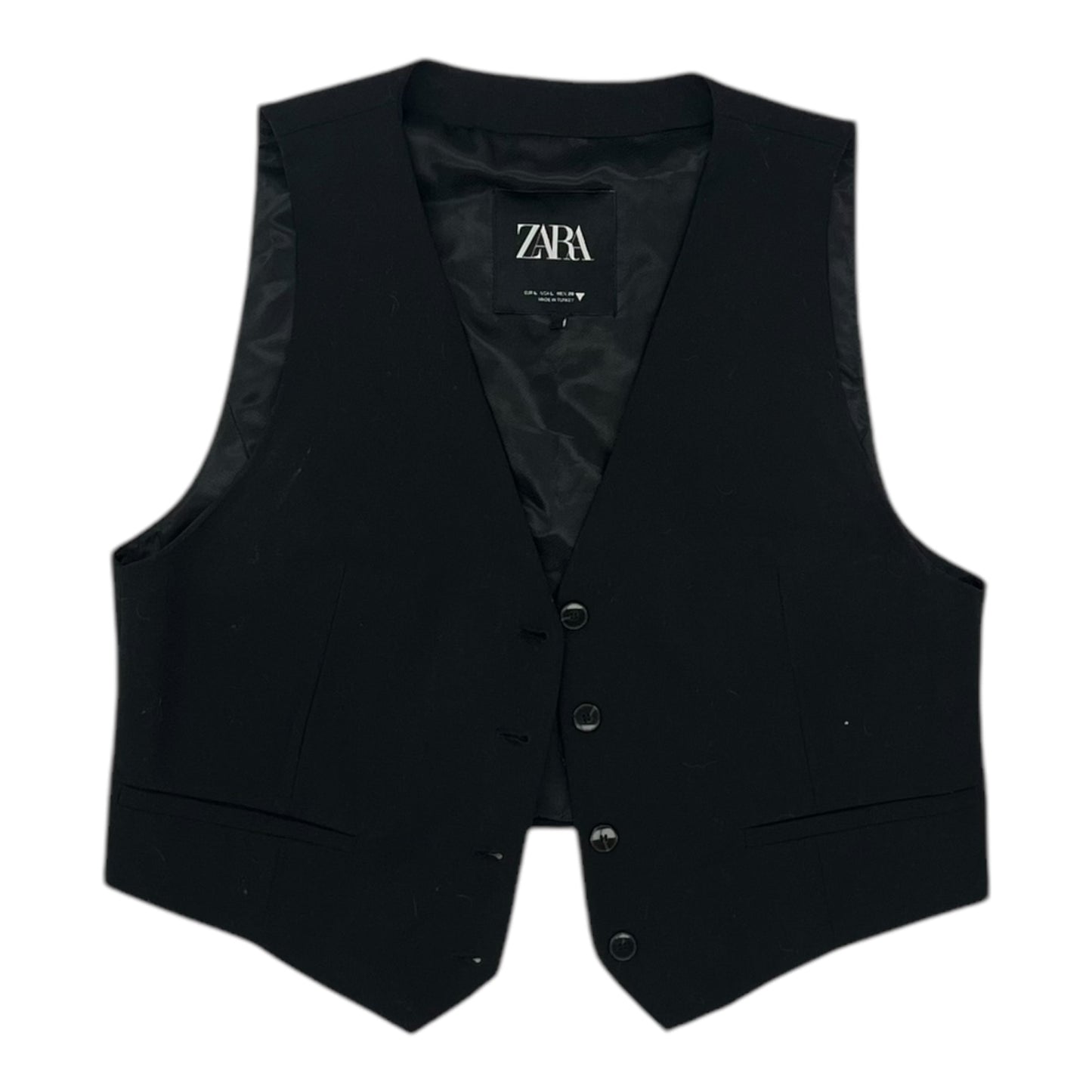 Vest Other By Zara In Black, Size:L