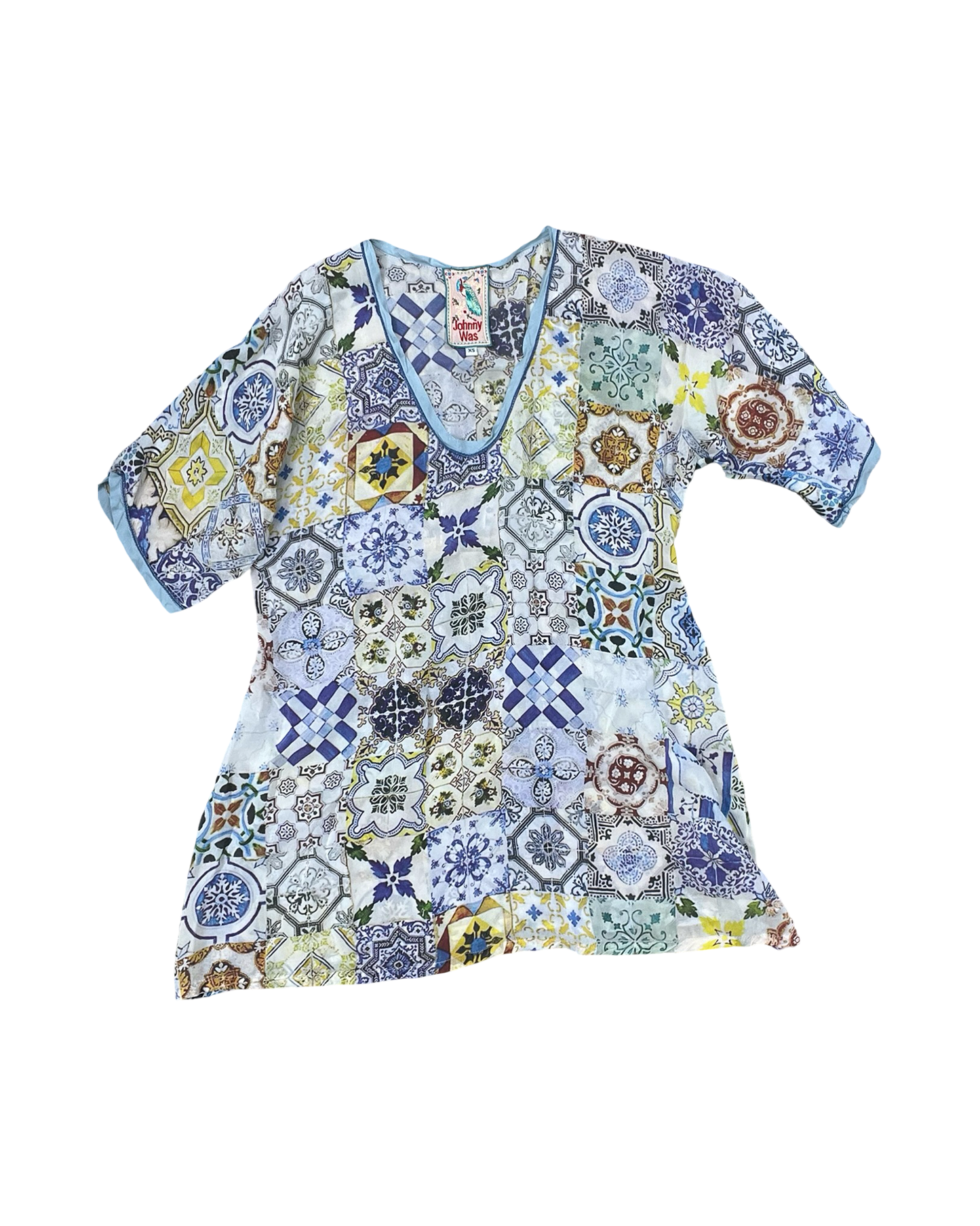 Top Ss Designer By Johnny Was In Multi, Size:Xs