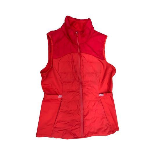 Athletic Jacket By Lululemon In Red, Size:12