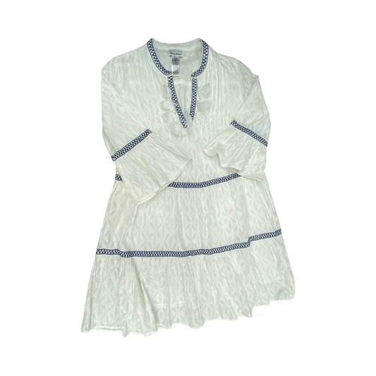 Dress Casual Midi By Tommy Bahama In Blue & White, Size:Xs