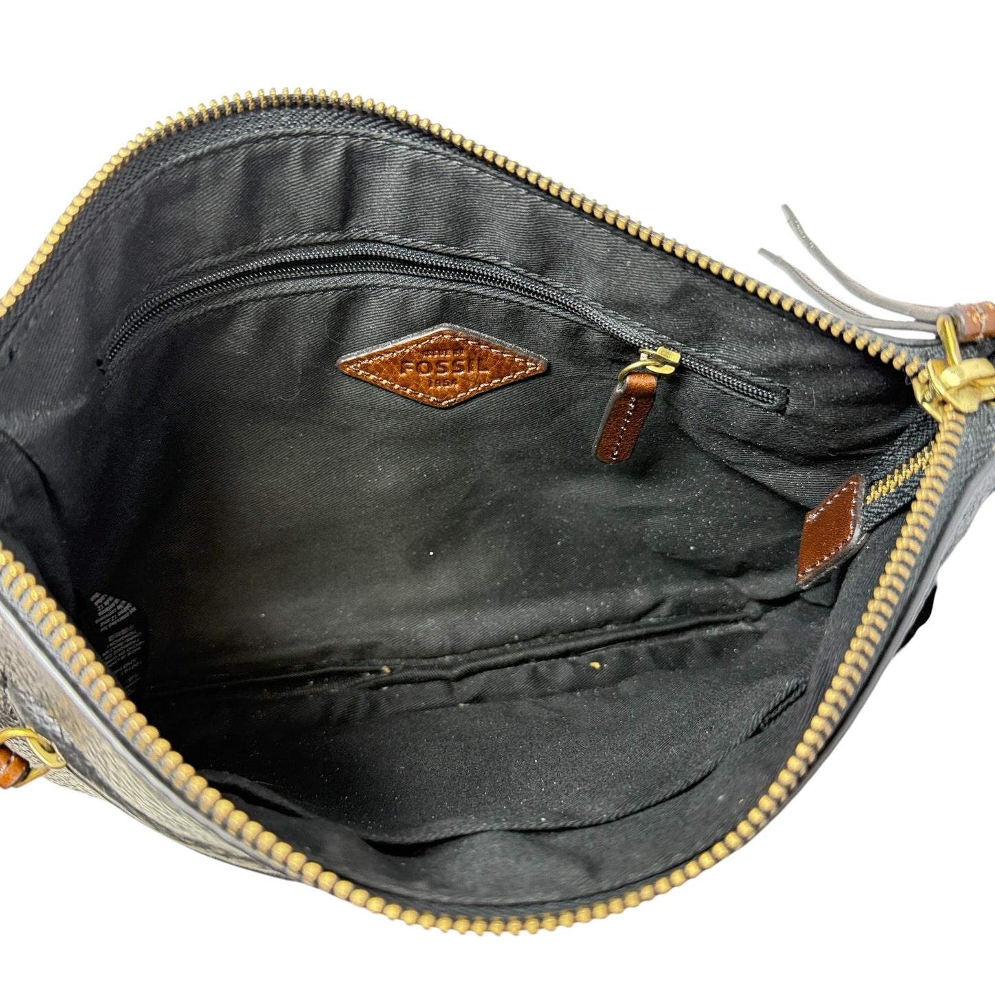 Gemma Leather Crossbody By Fossil, Size: Medium