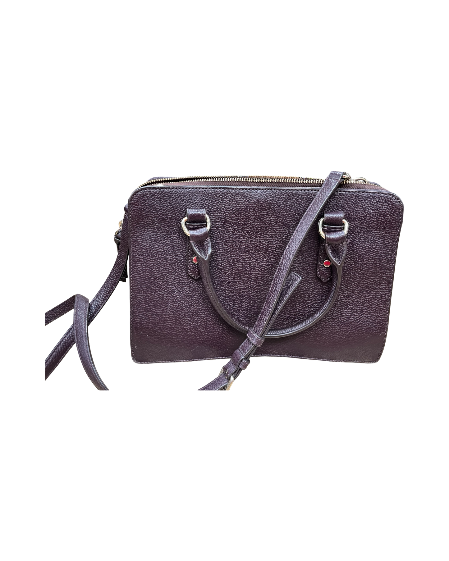Crossbody Designer By Kate Spade In Maroon, Size:Medium
