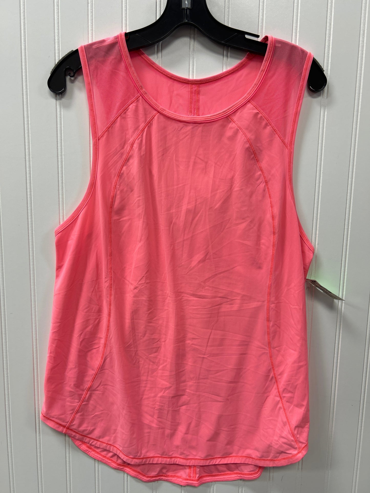 Athletic Tank Top By Lululemon In Pink, Size:12