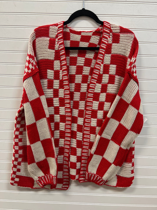 Sweater Cardigan By Cmc In Red & White