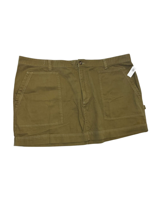 Skirt Mini & Short By Old Navy In Green Denim, Size:4X