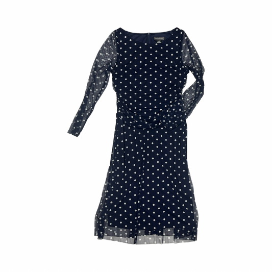 Dress Party Midi By Jessica Howard In Polkadot Pattern, Size:14