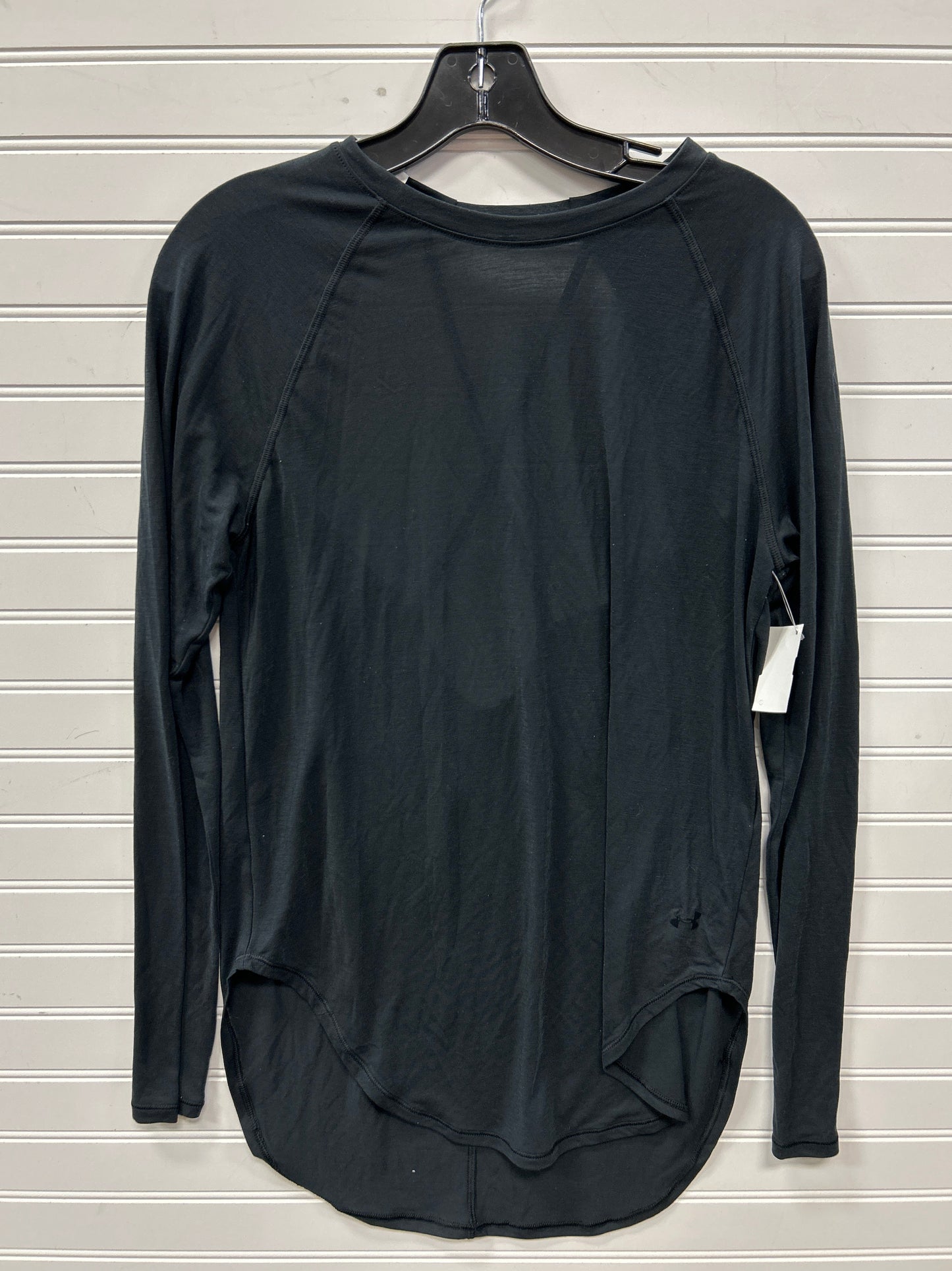 Athletic Top Ls Crewneck By Under Armour In Black, Size:M