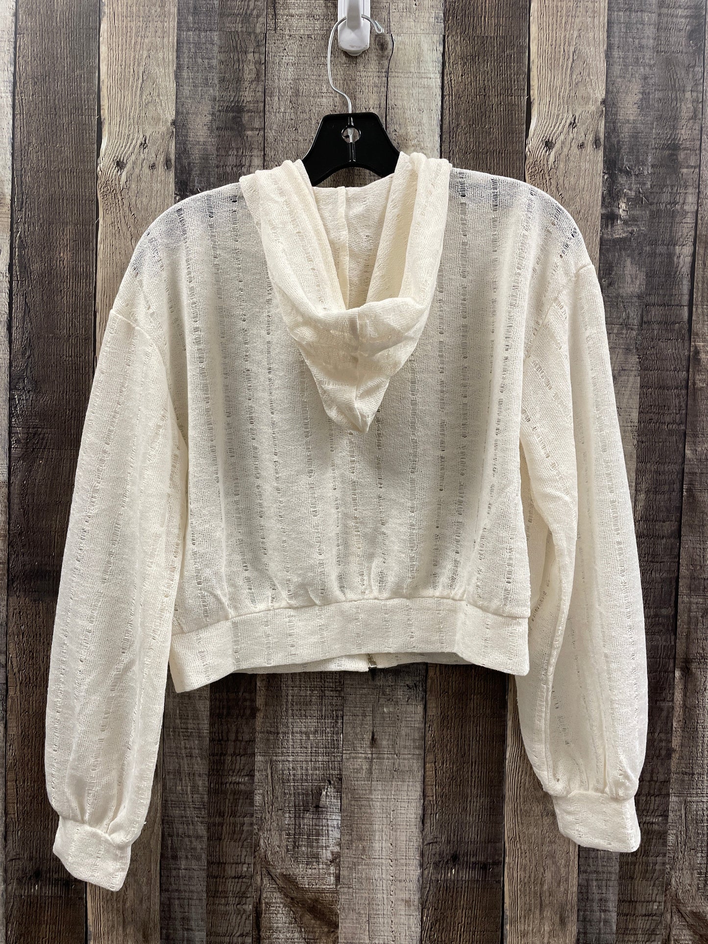 Top Long Sleeve By Dazy In Ivory, Size: M