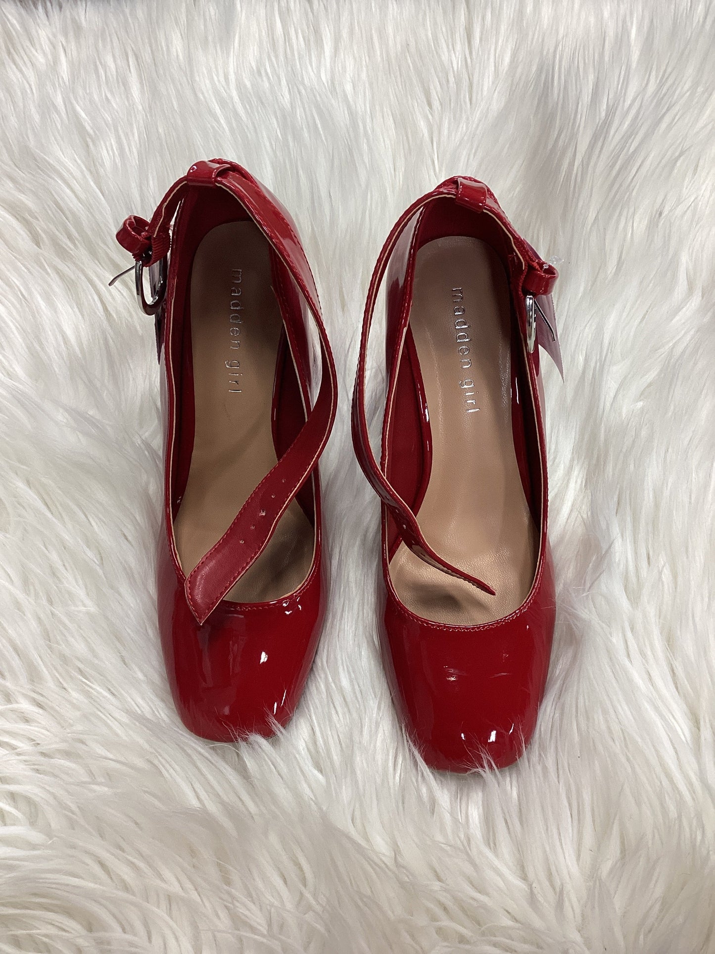 Shoes Heels Block By Madden Girl In Red, Size:7