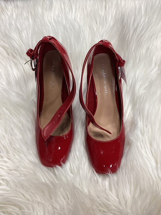 Shoes Heels Block By Madden Girl In Red, Size:7