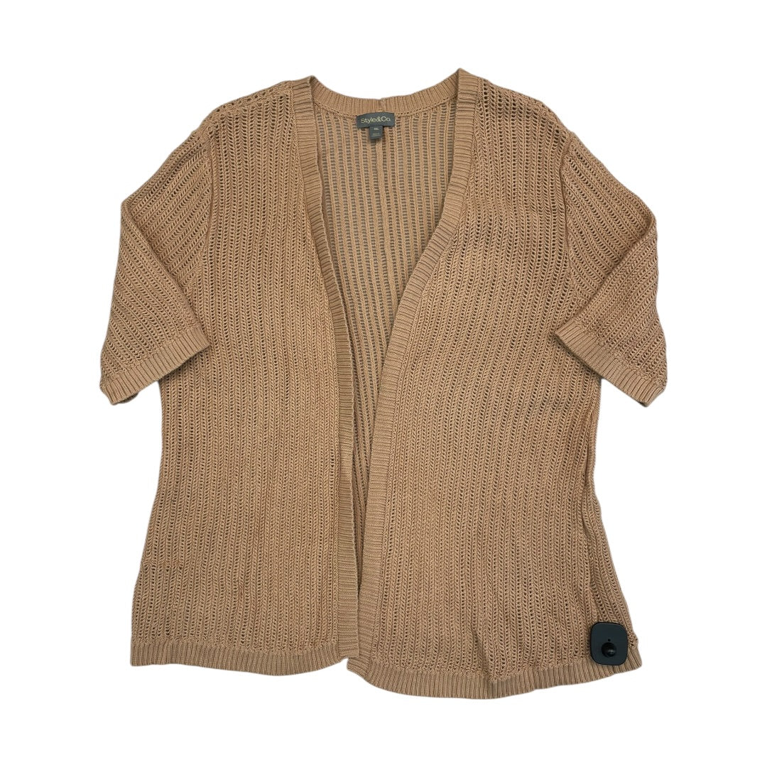 Sweater Ss By Style And Company In Tan, Size:Xxl