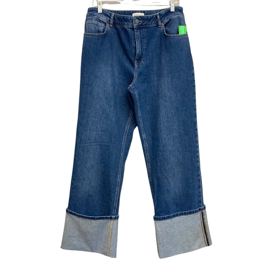 Jeans Wide Leg By Gianni Bini In Blue Denim, Size:12