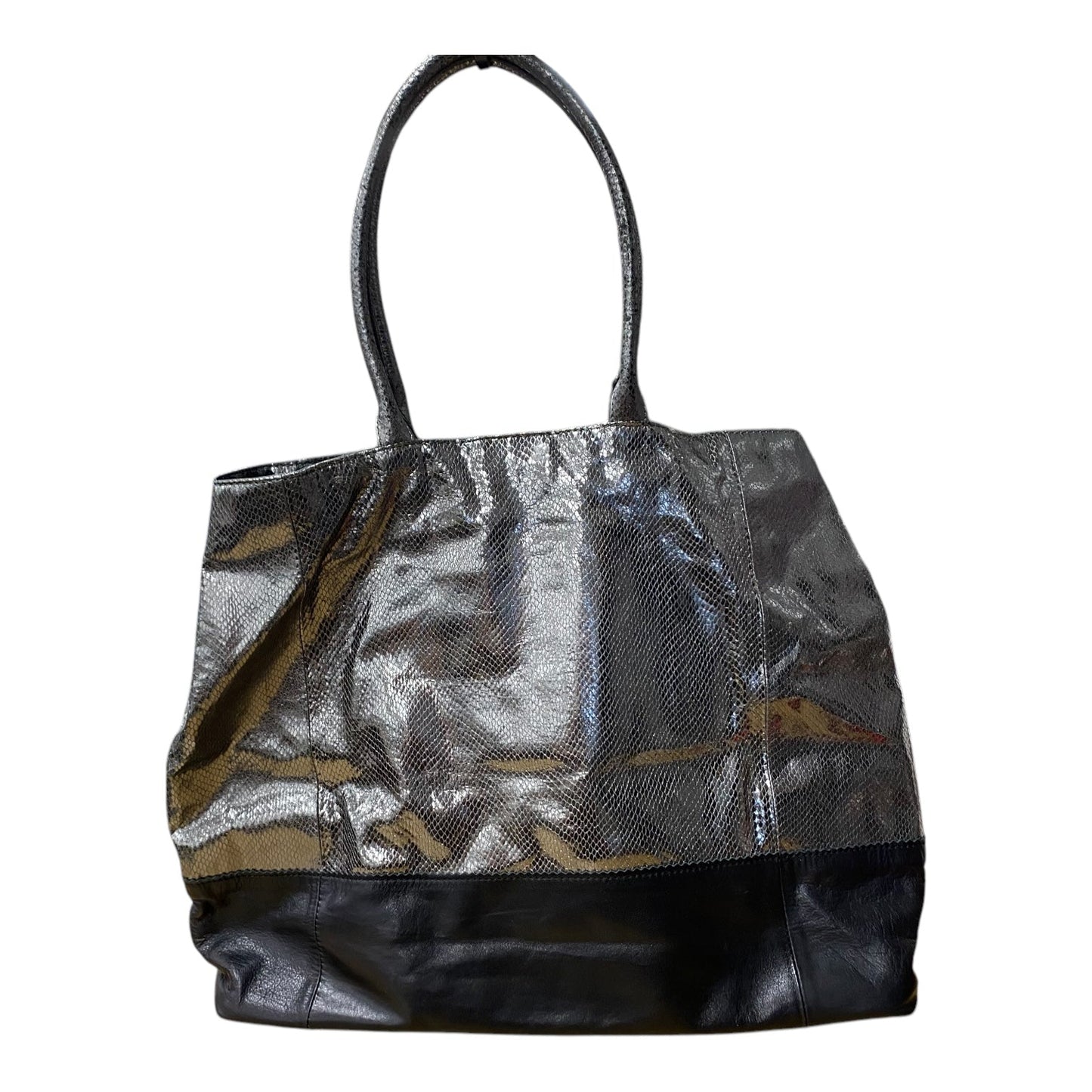 Handbag By Margot In Black & Green, Size:Large