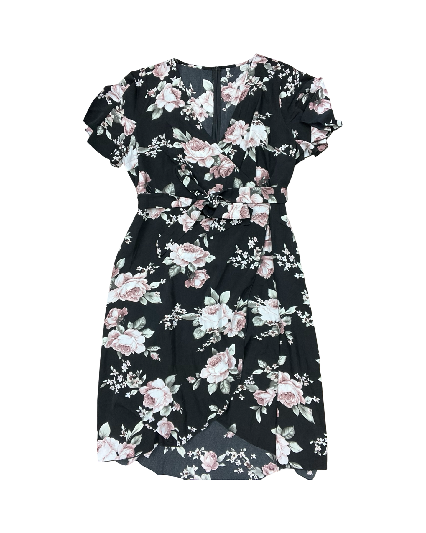 Dress Casual Maxi By Clothes Mentor In Black & Pink, Size:3x