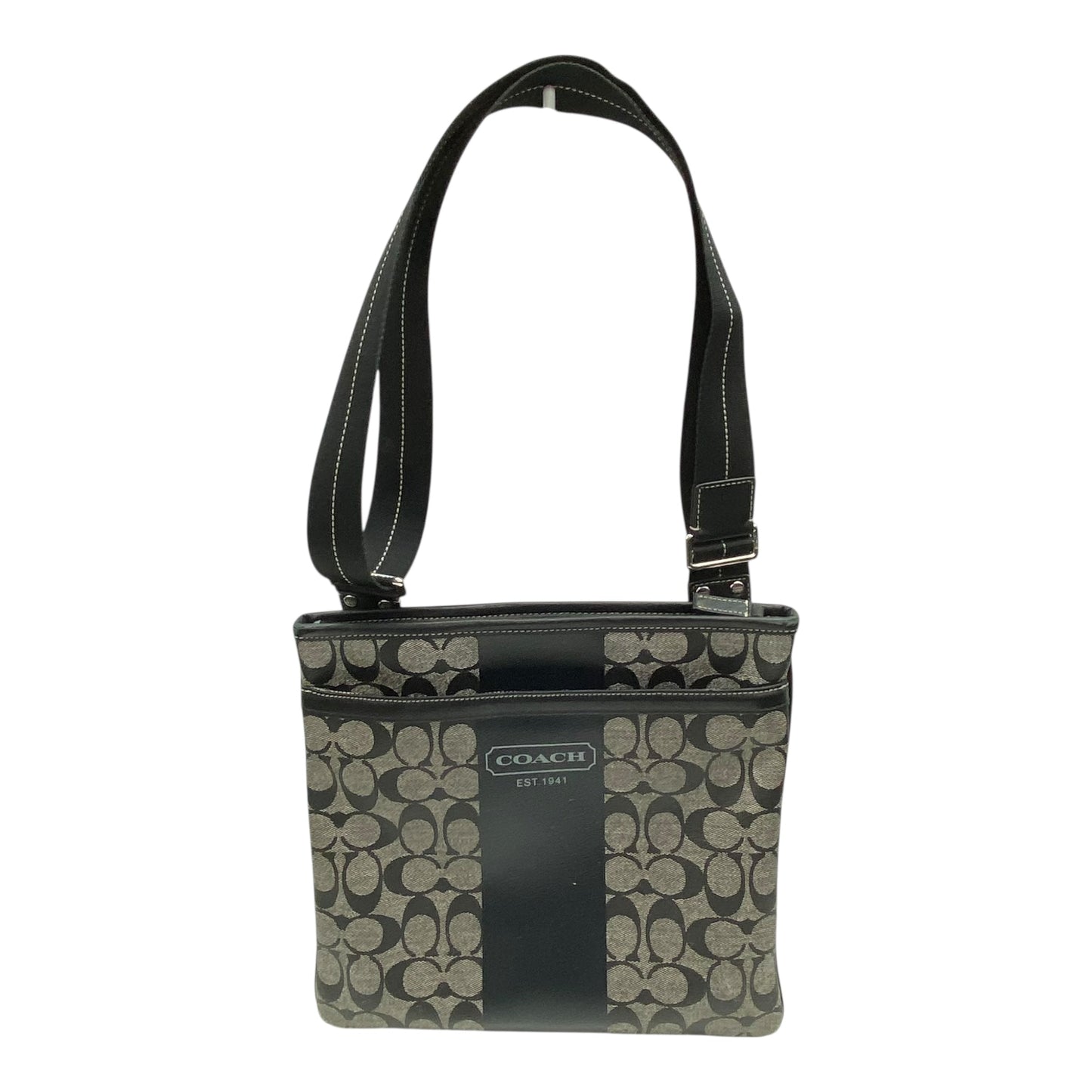 Crossbody Designer By Coach In Black & Brown, Size:Medium