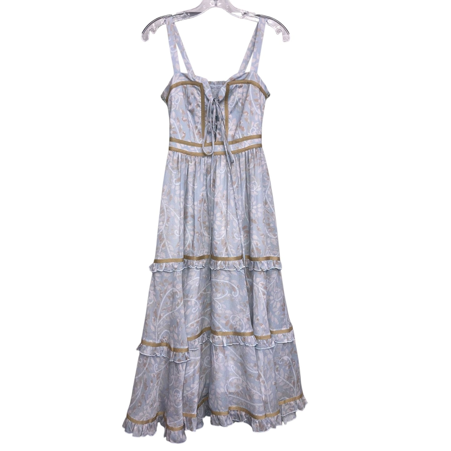 Dress Casual Midi By Kleid In Grey & Tan, Size:S