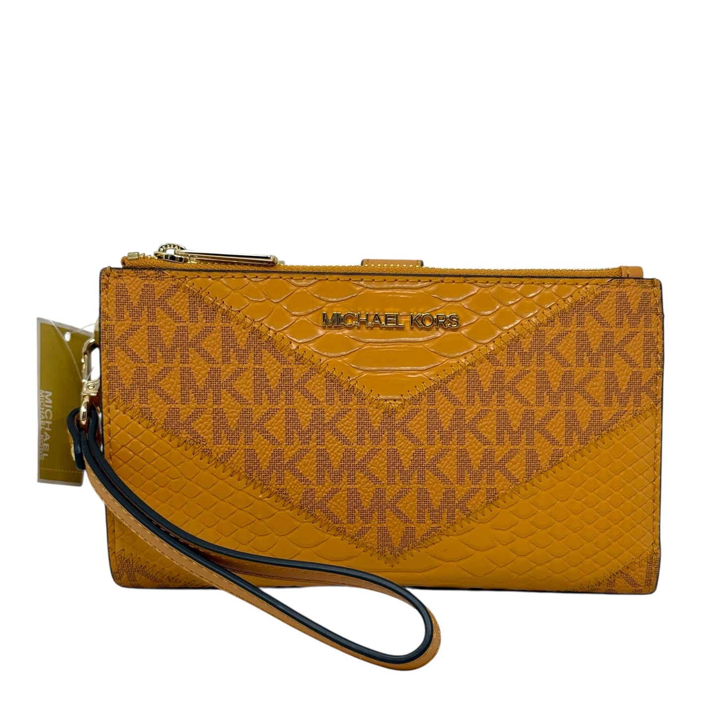 Jet Set Travel Large Double Zip Wristlet  In Cider By Michael By Michael Kors, Size: Medium