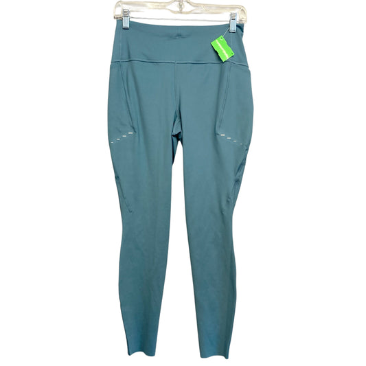 Athletic Leggings By Nike Apparel In Teal, Size:M