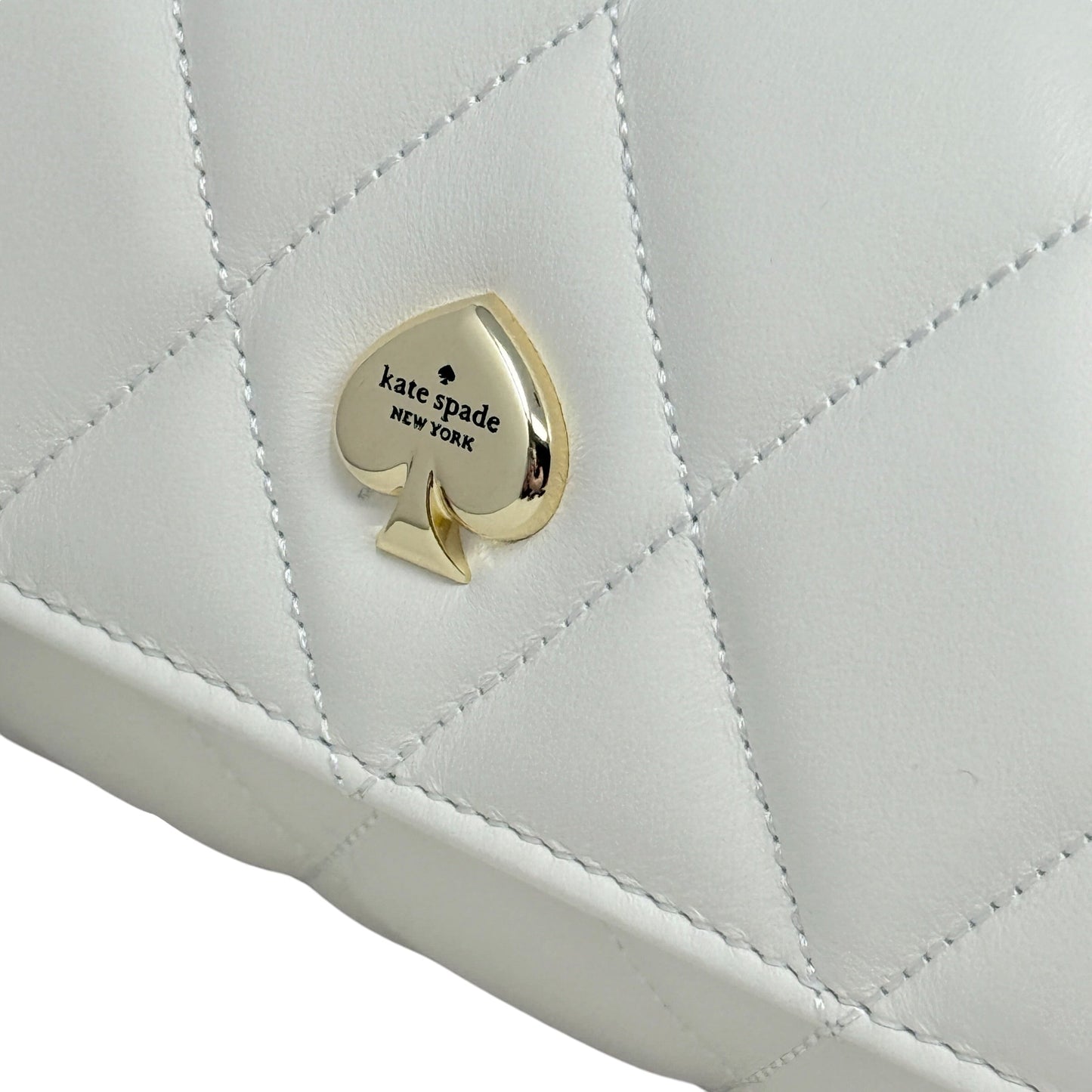 Heart Barrel Quilted Crossbody Bag Designer By Kate Spade, Size: Small