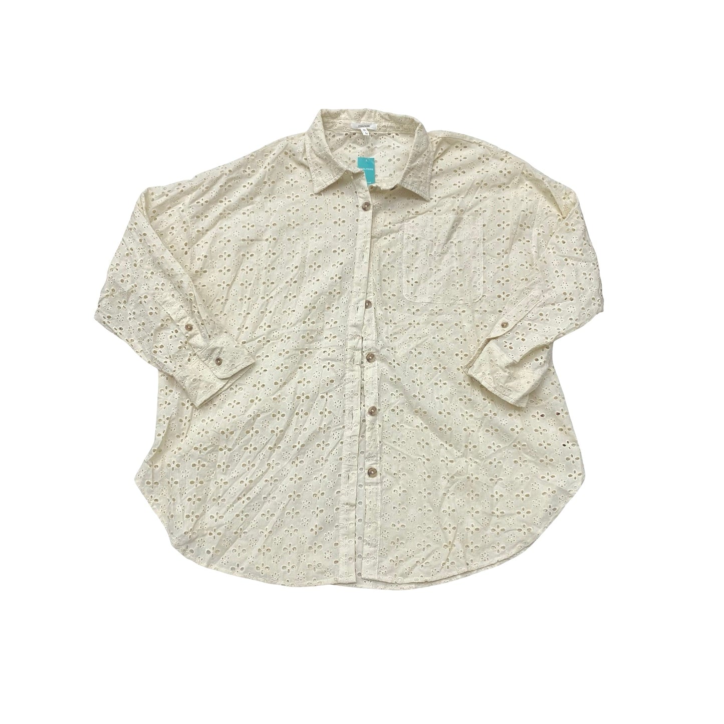 Top Ls By Maurices In Beige, Size:1X