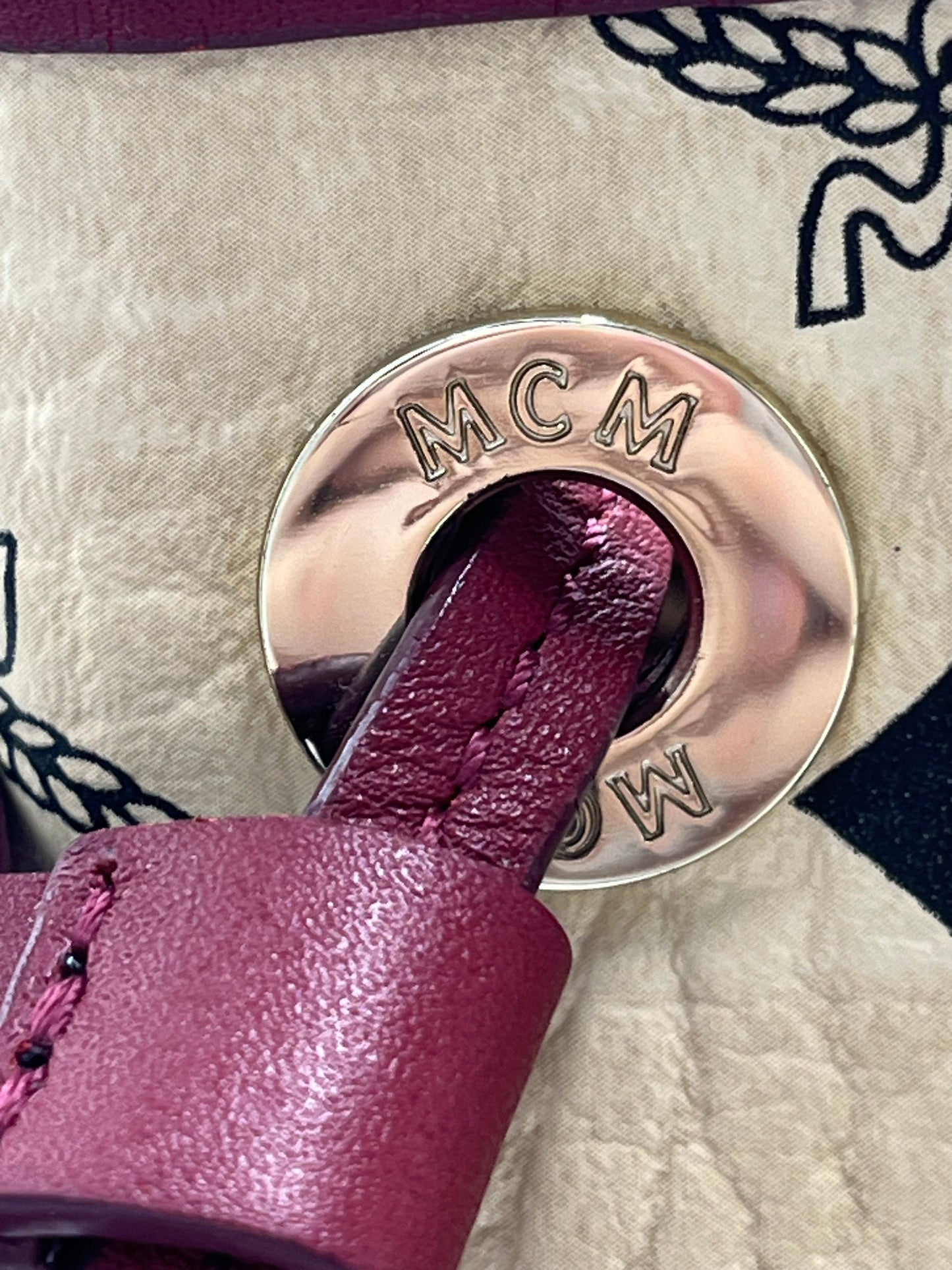 MCM Liz Shopper Luxury Designer Tote w/ Pouchette