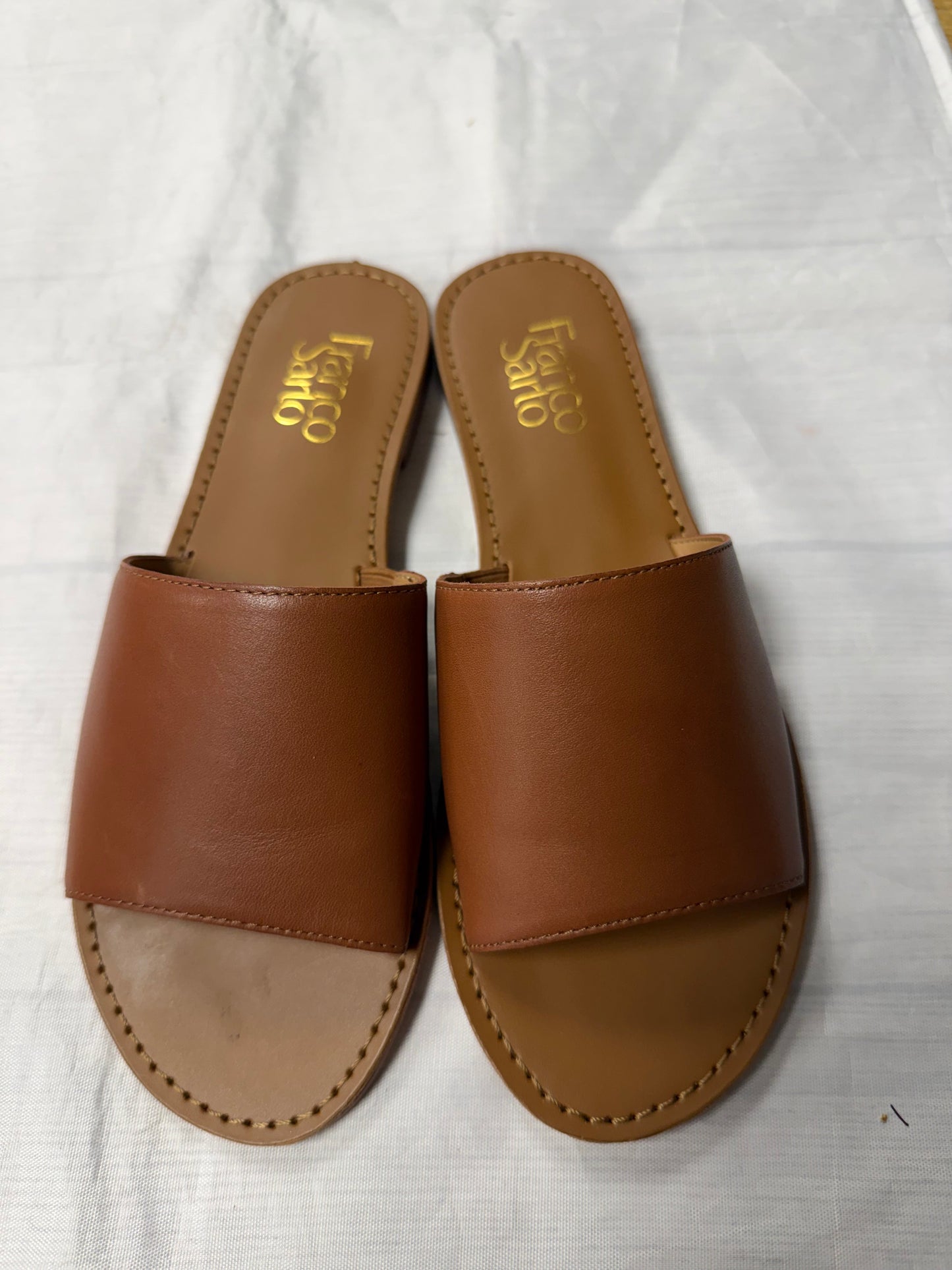 Sandals Flats By Franco Sarto In Brown, Size:6.5
