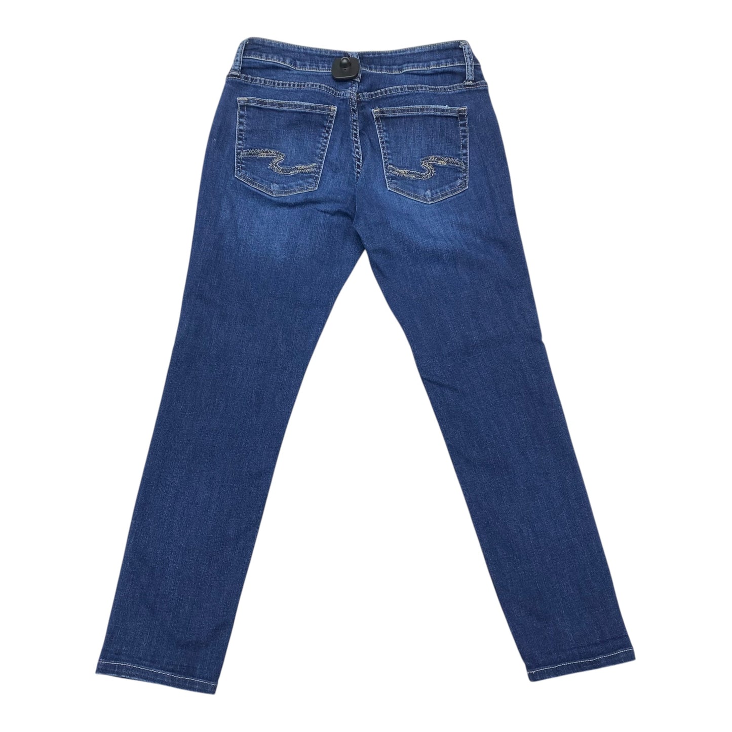 Jeans Boyfriend By Silver In Blue Denim, Size:4