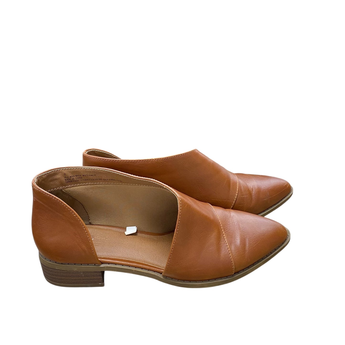 Shoes Flats By Universal Thread In Brown, Size:7