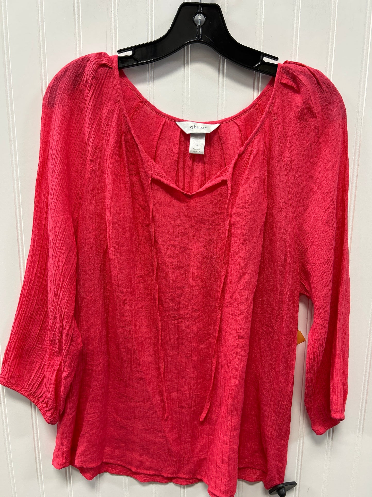 Top Ls By Cj Banks In Pink, Size:Xl