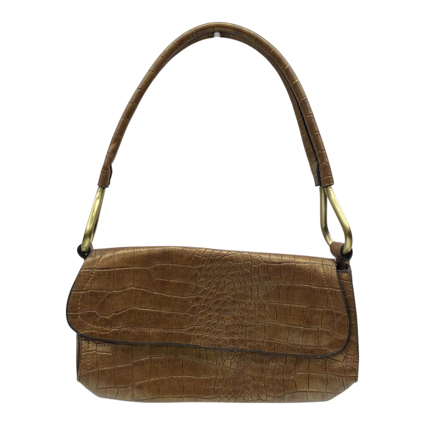 Handbag By Leslie Fay In Bronze, Size:Medium