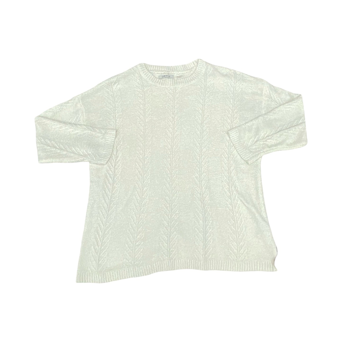 Sweater By Orvis In White, Size:Xxl