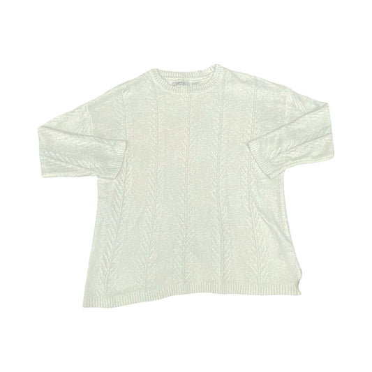 Sweater By Orvis In White, Size:Xxl