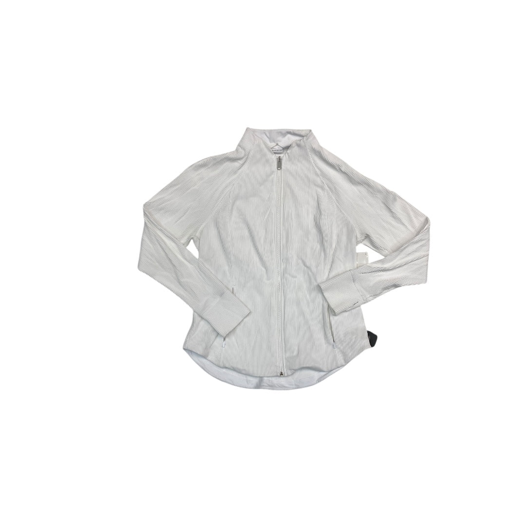 Athletic Jacket By Athleta In White, Size:Xl