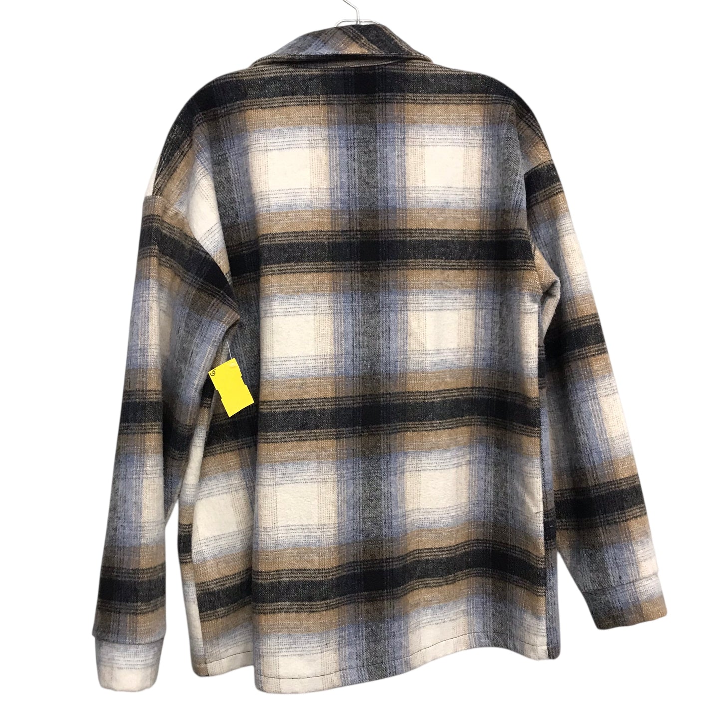 Jacket Shirt By Altard State In Plaid Pattern, Size:S