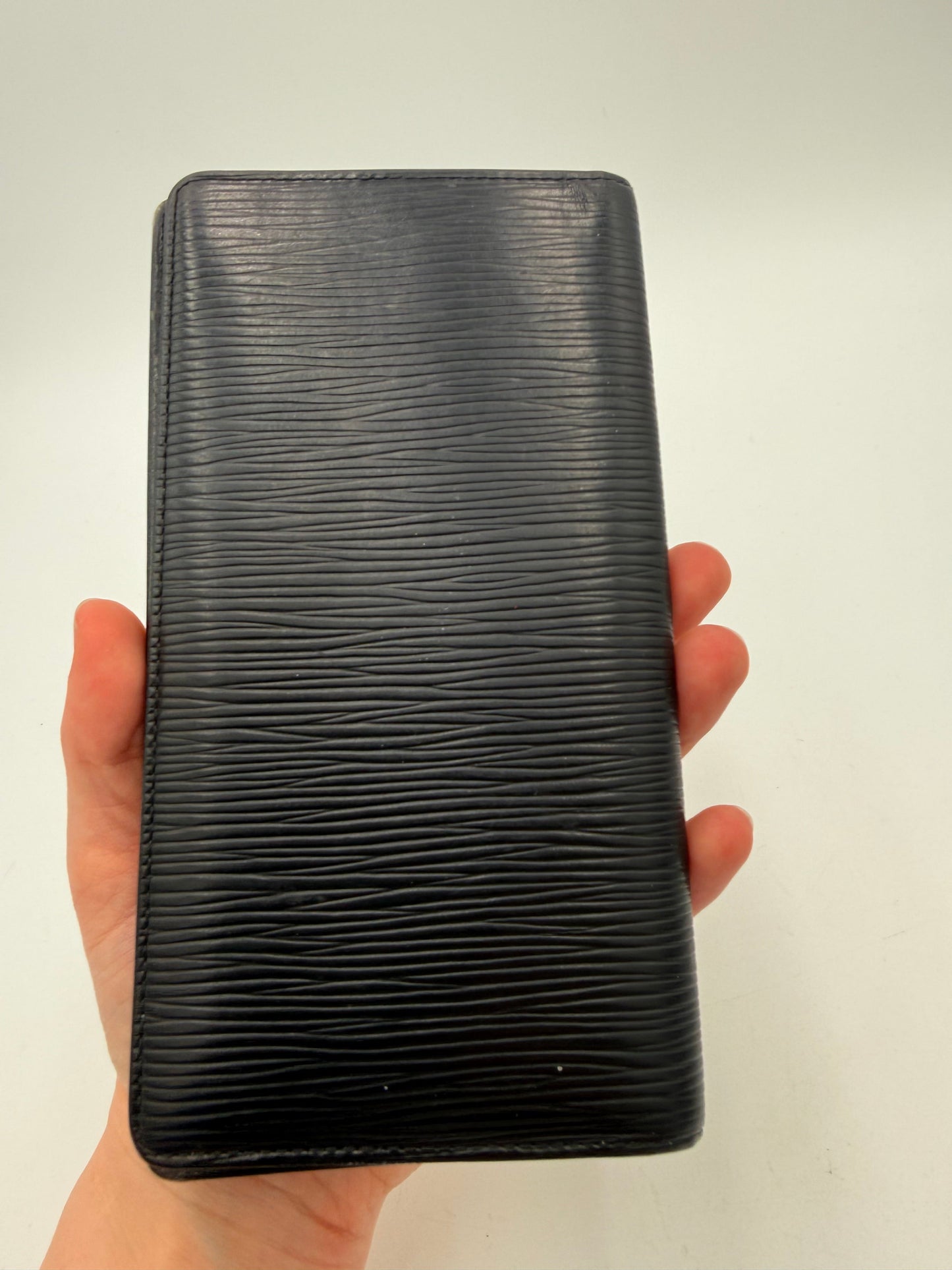 Wallet Luxury Designer By Louis Vuitton In Black, Size:Medium