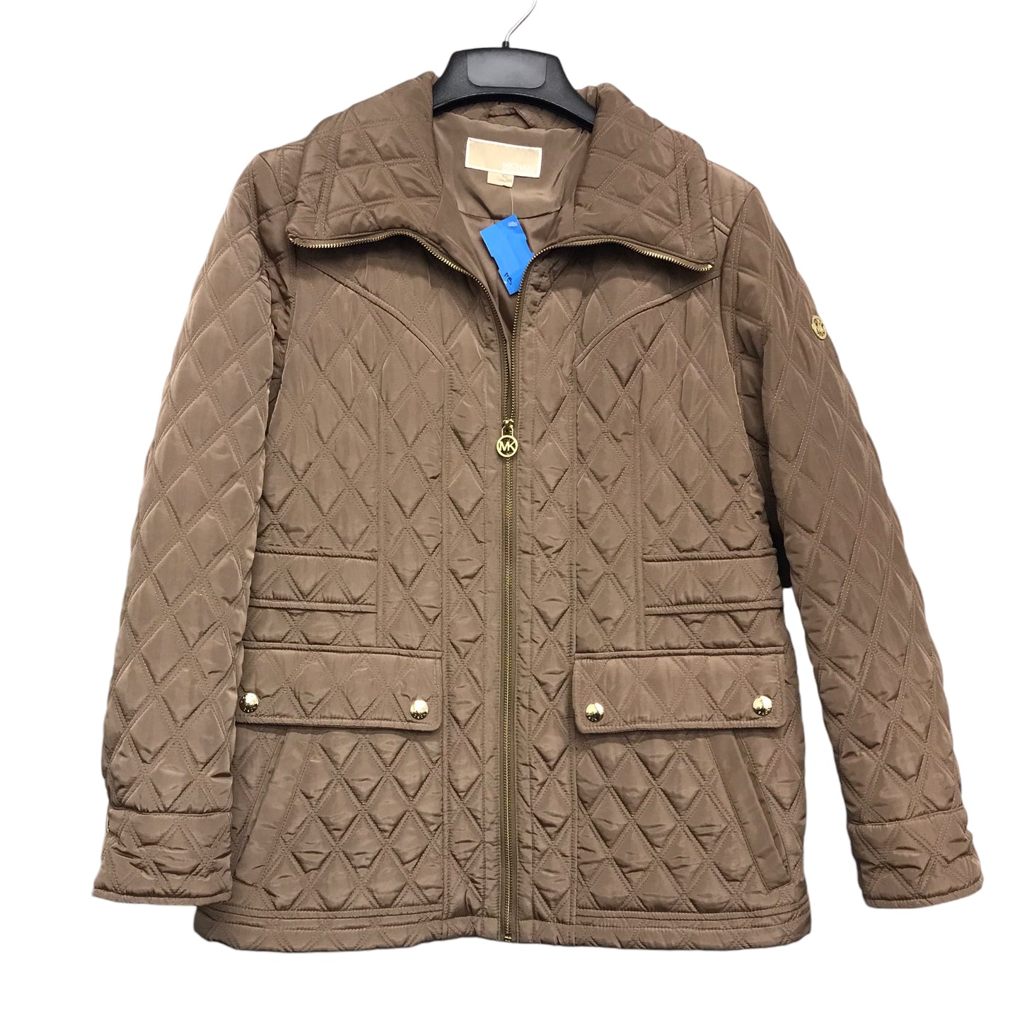 Jacket Puffer & Quilted By Michael By Michael Kors In Brown, Size:L