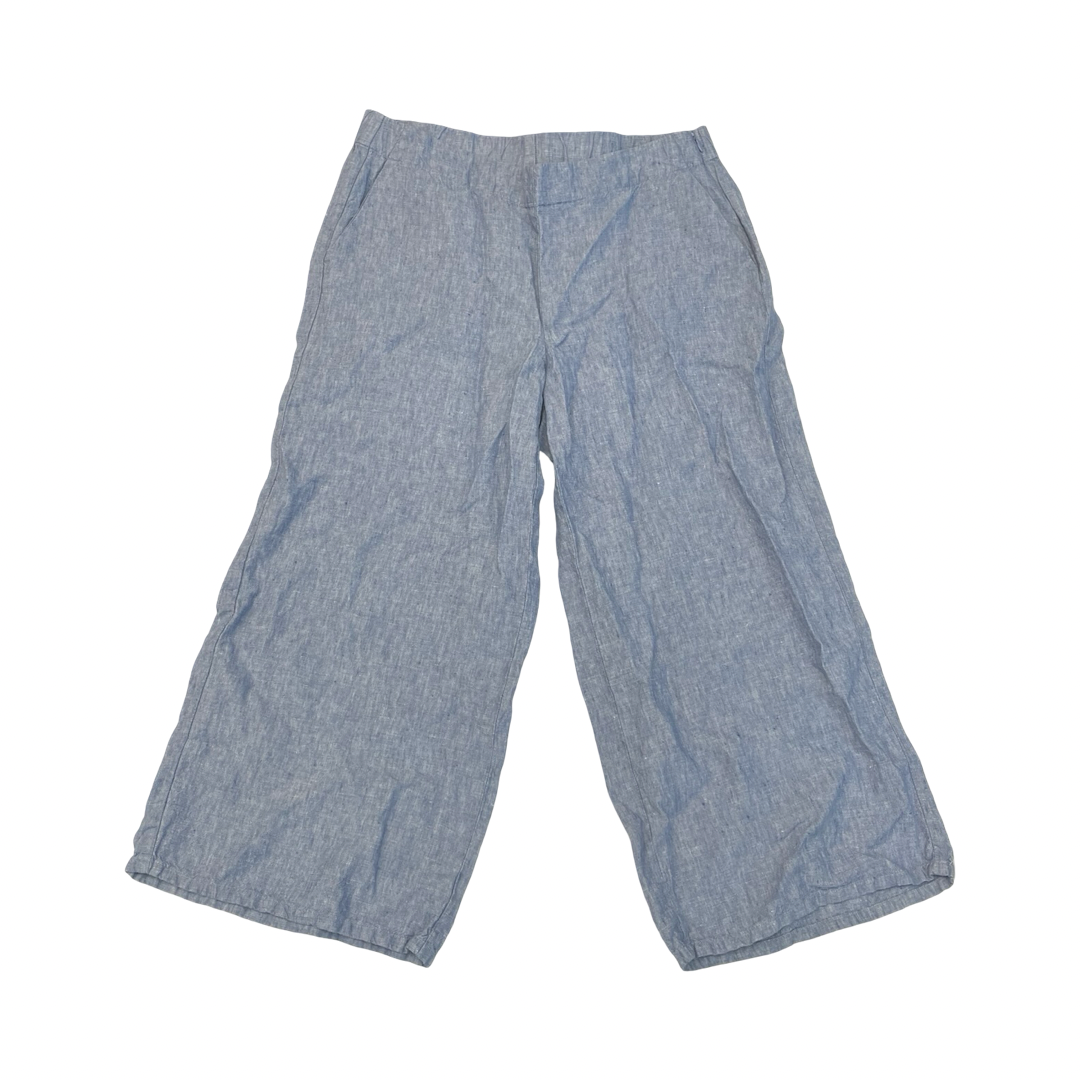 Pants Linen By J. Jill In Blue, Size:Mp