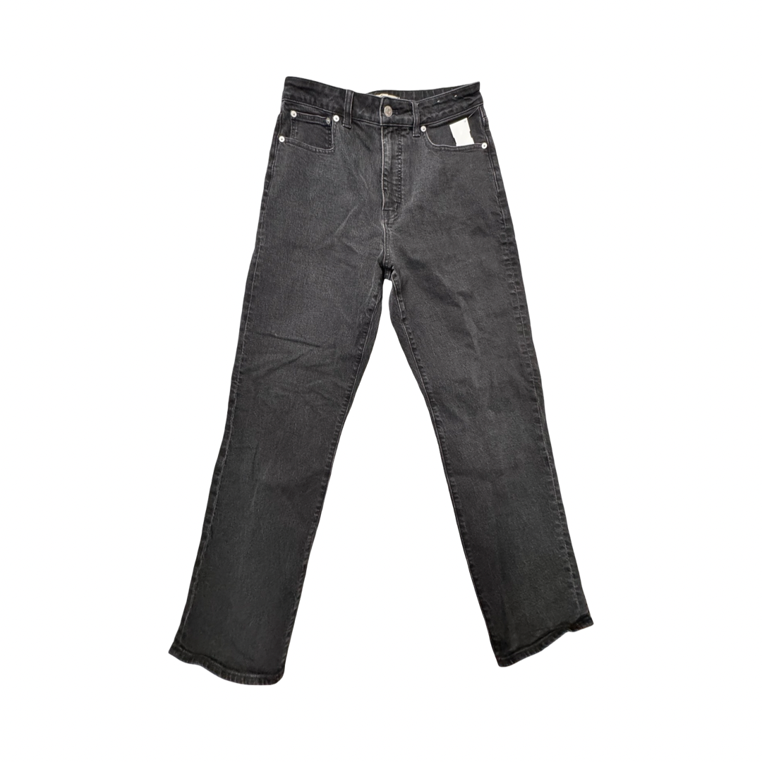 Jeans Straight By Madewell In Black Denim, Size:8