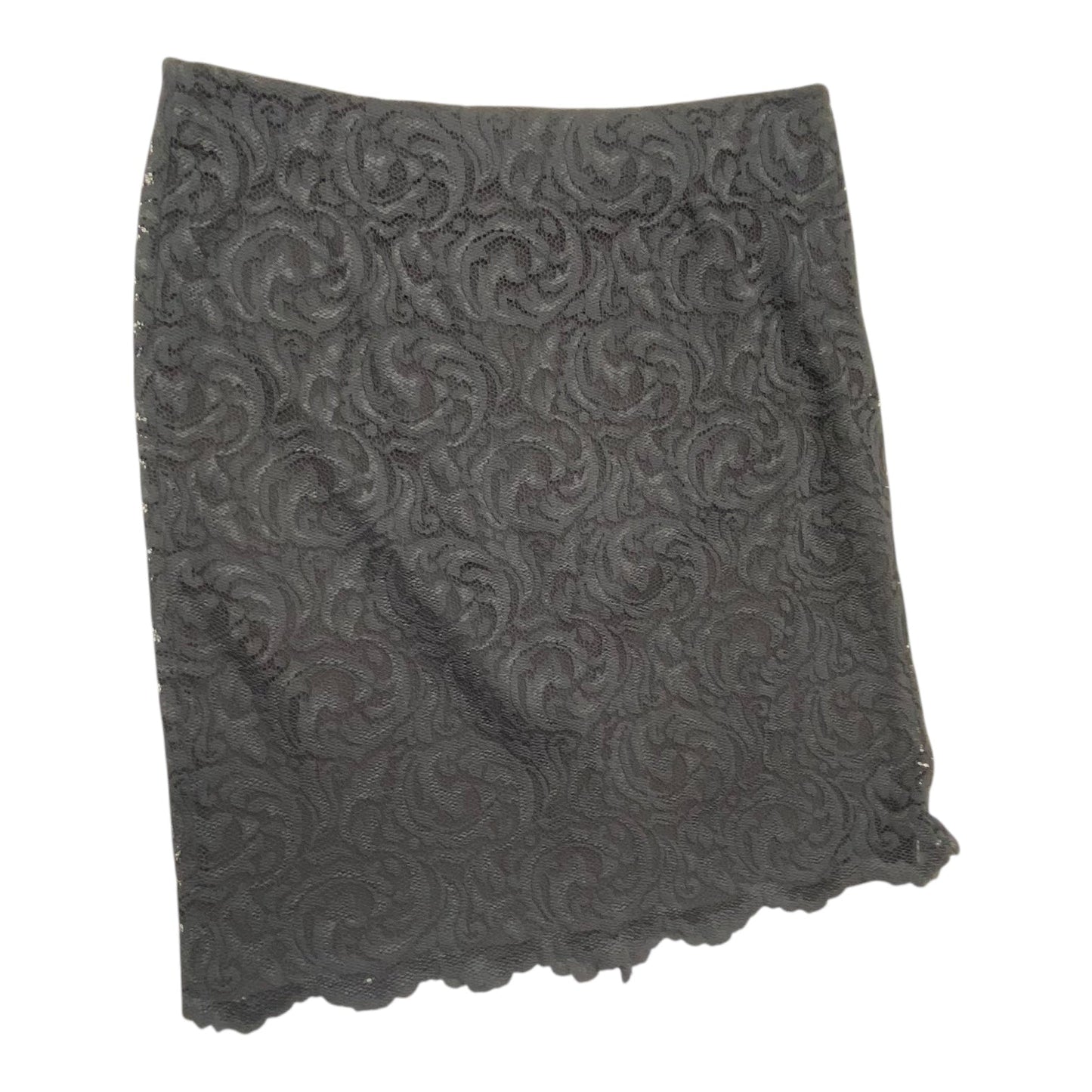 Skirt Midi By Garnet Hill In Black, Size:1X